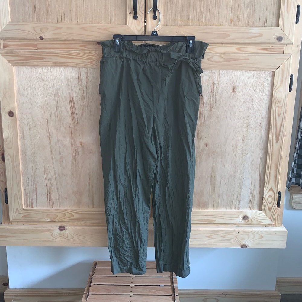Zara Basic Olive green, minimalist, boho, pants size M